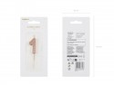 Bougie d'anniversaire Chiffre 1, or rose, 4.5cm