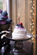 Bougie d'anniversaire Chiffre 1, or rose, 4.5cm