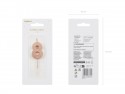 Bougie d'anniversaire Chiffre 8, or rose, 4.5cm
