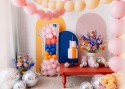 Cadre Numéro '1' pour Ballons Latex, 126cm, Argenté Brillant