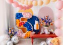 Cadre Numéro '5' pour Ballons Latex, 126cm, Argenté Brillant