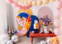 Cadre Numéro '9' pour Ballons Latex, 126cm, Argenté Brillant