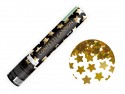 Canon à confettis avec étoiles, 28 cm, or