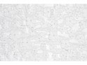 Chemin de table Fleurs, blanc, 26 x 500 cm