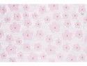 Chemin de table Fleurs, rose clair, 26 x 500 cm