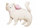 Ballon en foil Chaton, 83 x 77 cm