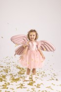 Ballon en foil Ailes de Papillon, rose mat, 102 x 50 cm