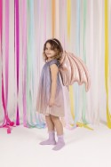 Ballon en foil Ailes de Chauve-souris, rose holographique, 85 x 50 cm