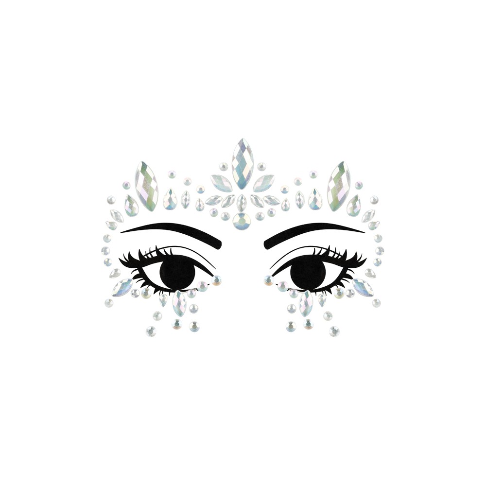 Cristaux Décoratifs pour Visage, Lumineux dans l'Obscurité, 15x9 cm
