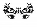 Cristaux Décoratifs pour Visage, Noirs, 14,5x5,5 cm