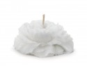 Bougie flottante pivoine, mat blanc, 8 cm