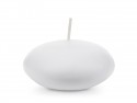Bougie flottante, mat blanc, 8 cm
