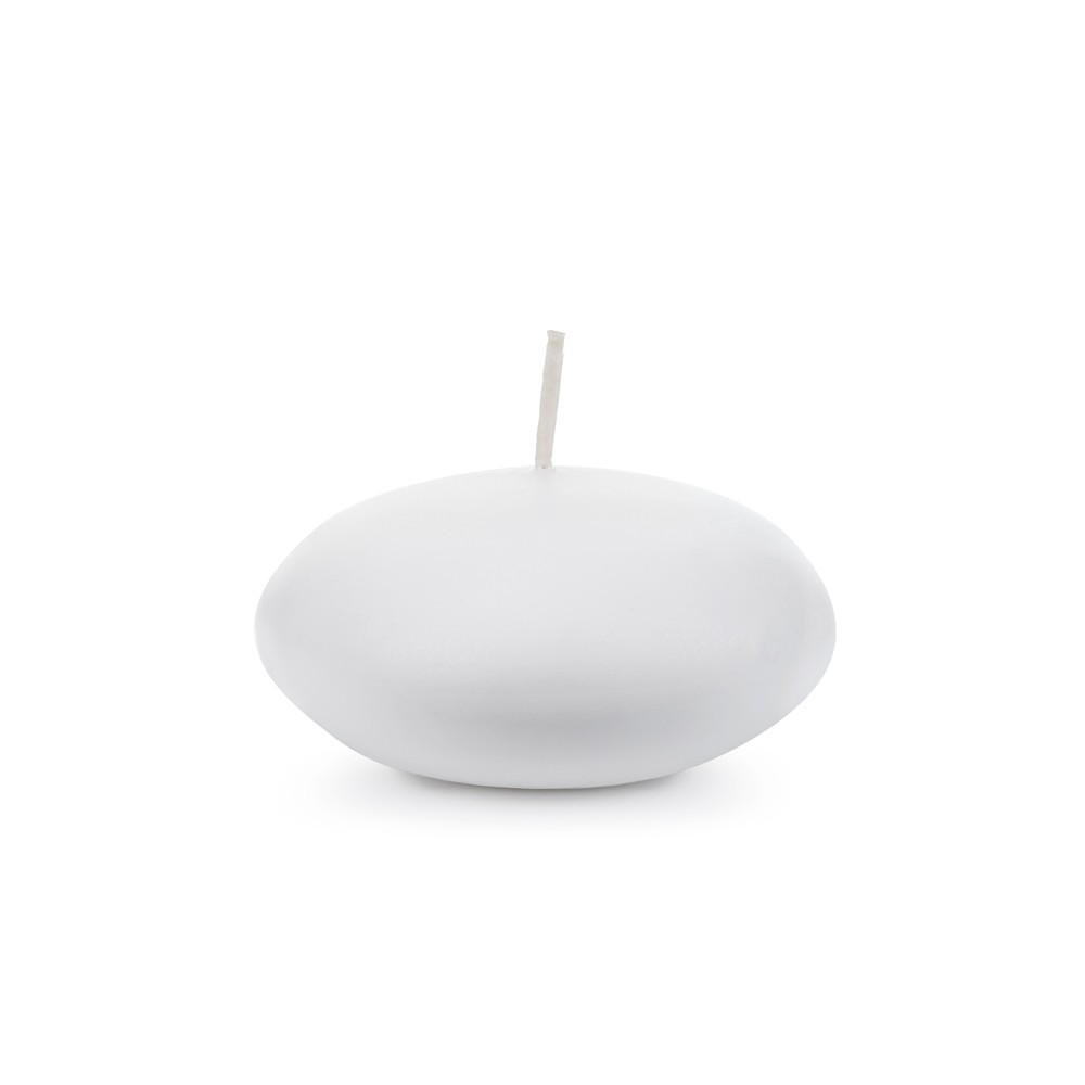 Bougie flottante, mat blanc, 8 cm