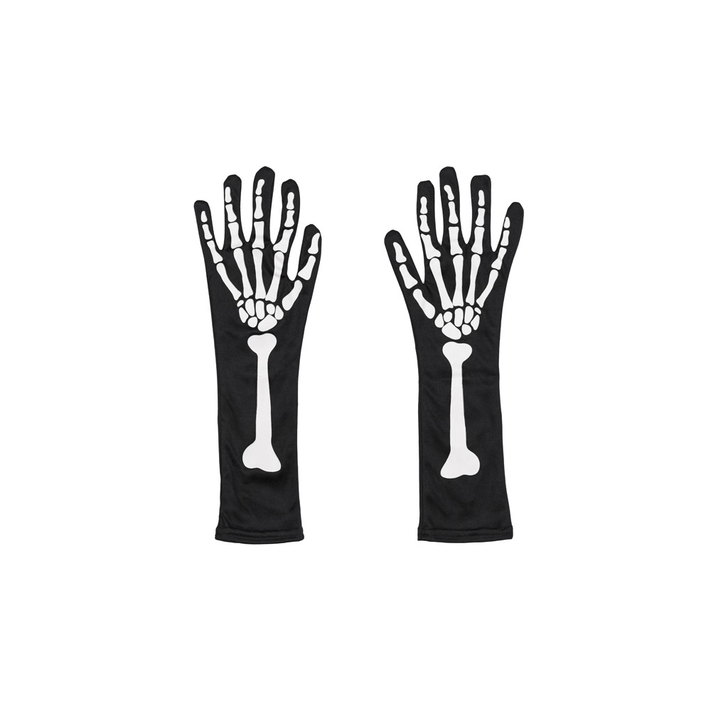 Gants brillants dans le noir, noir, taille S/M