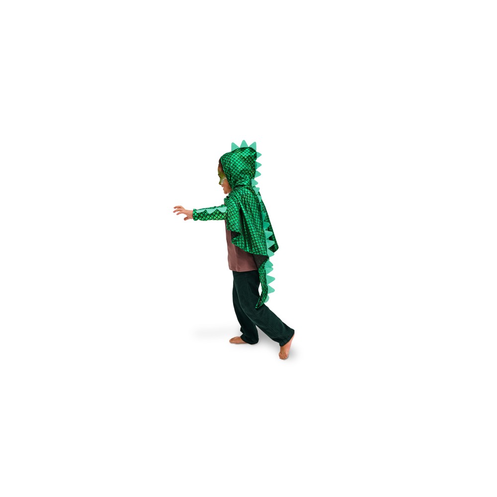 Costume de dragon, vert, taille unique