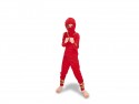 Costume ninja, rouge, taille 116-128 cm
