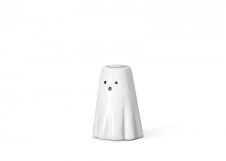 Bougeoir fantôme, blanc, 8cm
