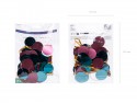 Guirlande métallique Cercles, mélange de couleurs, 2,2 m