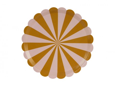 Assiettes Rayures, Mix, 21 cm