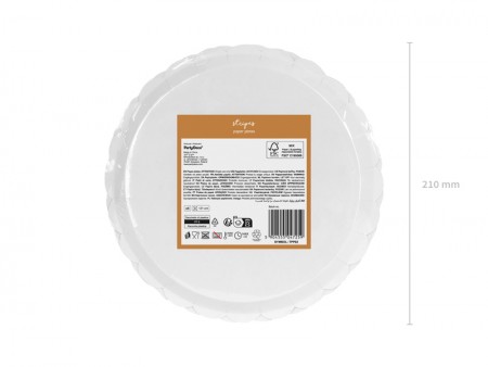 Assiettes Rayures, Mix, 21 cm