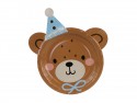 Assiettes Tête d'Ours, Mix, 21x23 cm