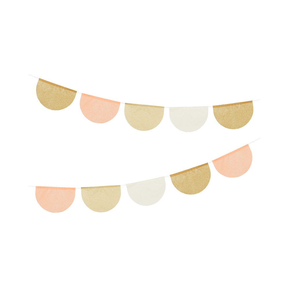 Guirlande de papier de soie, mix, 3m