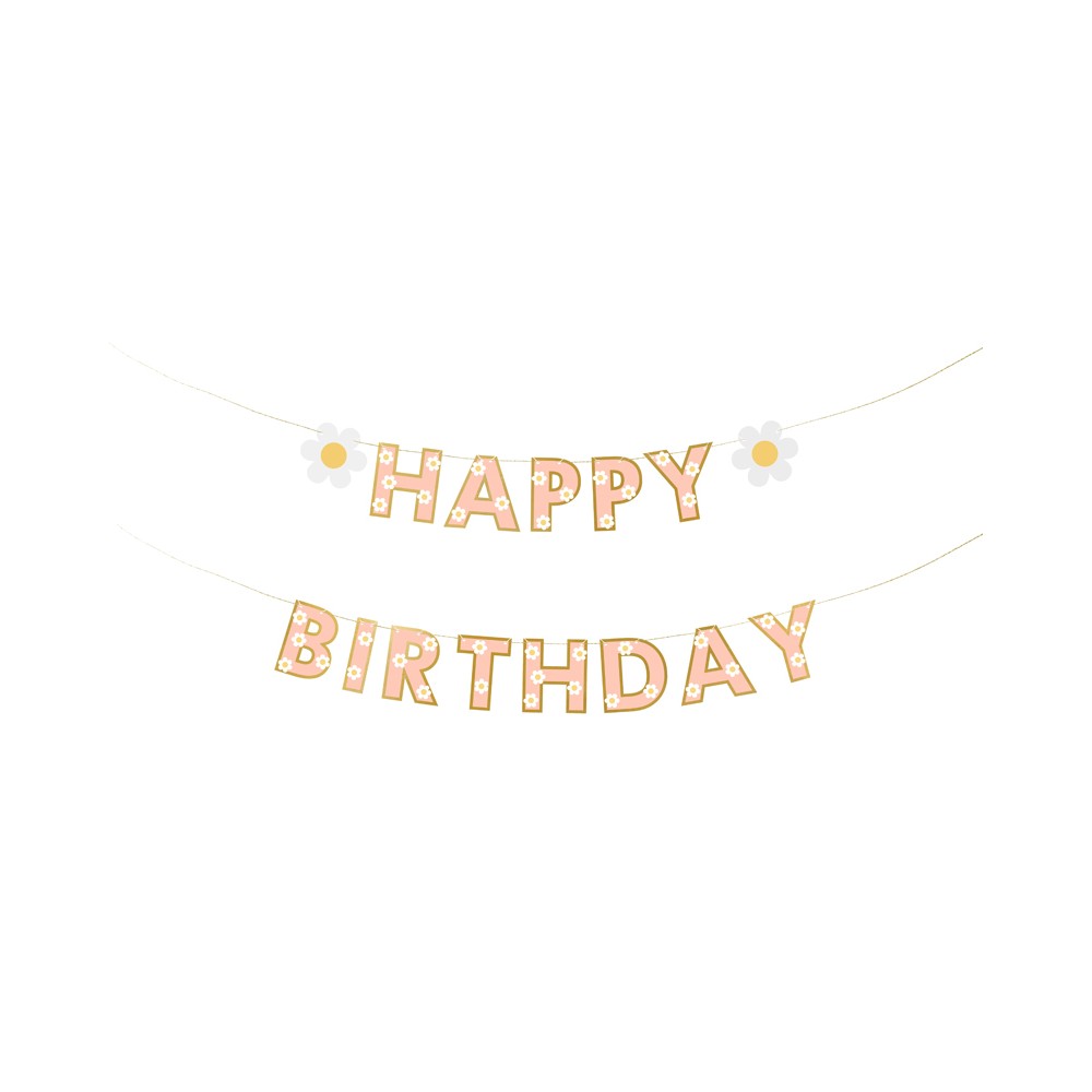 Bannière joyeux anniversaire, mix, 200x14,5 cm