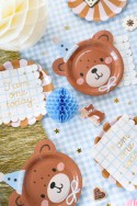 Bougie d'anniversaire Numéro 1 avec ours en peluche, mix, 7 cm