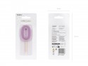 Bougie d'anniversaire Numéro 0, violet, 6 cm