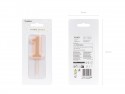 Bougie d'anniversaire Numéro 1, rose poudré, 6 cm