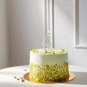 Bougie d'anniversaire Numéro 4, vert, 6 cm