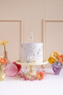Bougie d'anniversaire Numéro 4, gris chaud, 6 cm