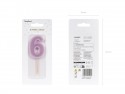 Bougie d'anniversaire Numéro 6, violet, 6 cm