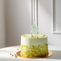 Bougie d'anniversaire Numéro 8, vert, 6 cm
