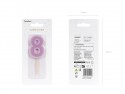 Bougie d'anniversaire Numéro 8, violet, 6 cm