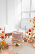 Bougie d'anniversaire Numéro 9, rose poudré, 6 cm
