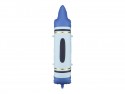 Ballons en foil Crayons, bleu, 23x104 cm