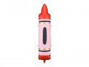 Ballons en foil Crayons, rouge, 23x104 cm
