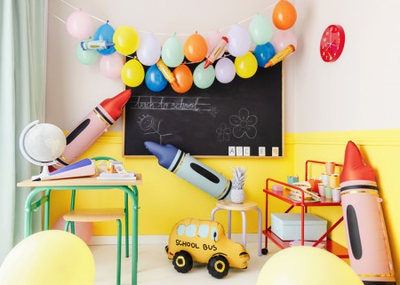 Ballons en foil Crayons,...