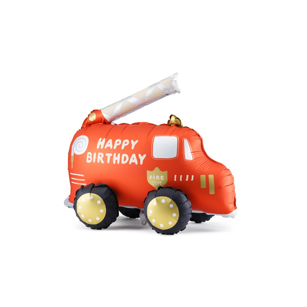 Ballon en foil Camion de pompier, mix, 67x53 cm