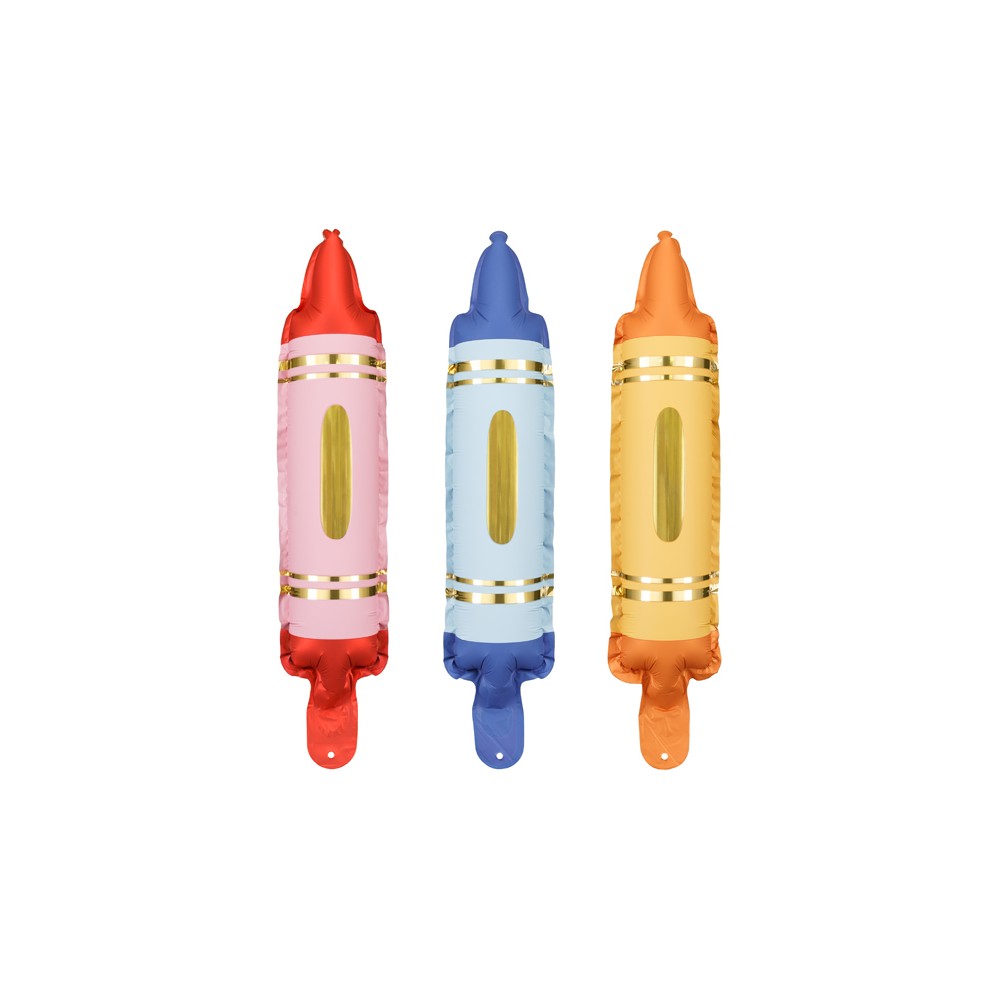 Ballons en foil pour guirlandes Crayons, set, 7x30 cm