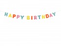 Bannière en feutre, Happy Birthday, mélange, 3 m