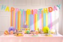 Bannière en feutre, Happy Birthday, mélange, 3 m