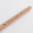Stylo en bois personnalisable "mariage botanique"