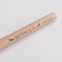 Stylo en bois personnalisable "baptême botanique"