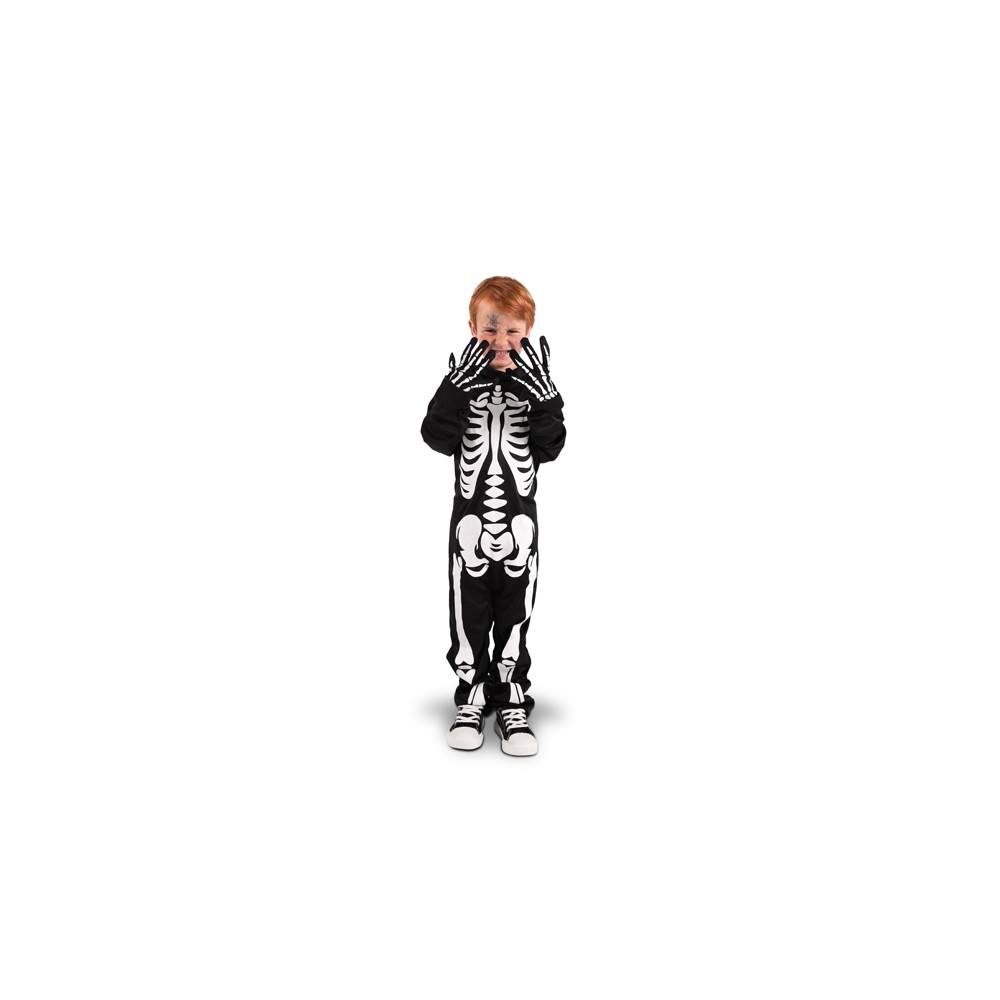 Déguisement pour enfants Squelette, taille 116-128
