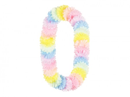 Collier hawaïen pastel, 1,2 m