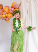 Jupe en raffia, taille adulte, verte