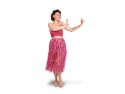 Jupe en raffia, taille adulte, rose