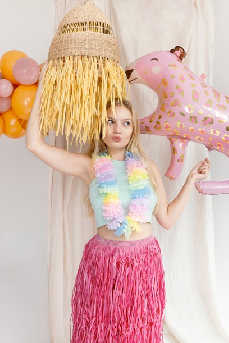 Jupe en raffia, taille...